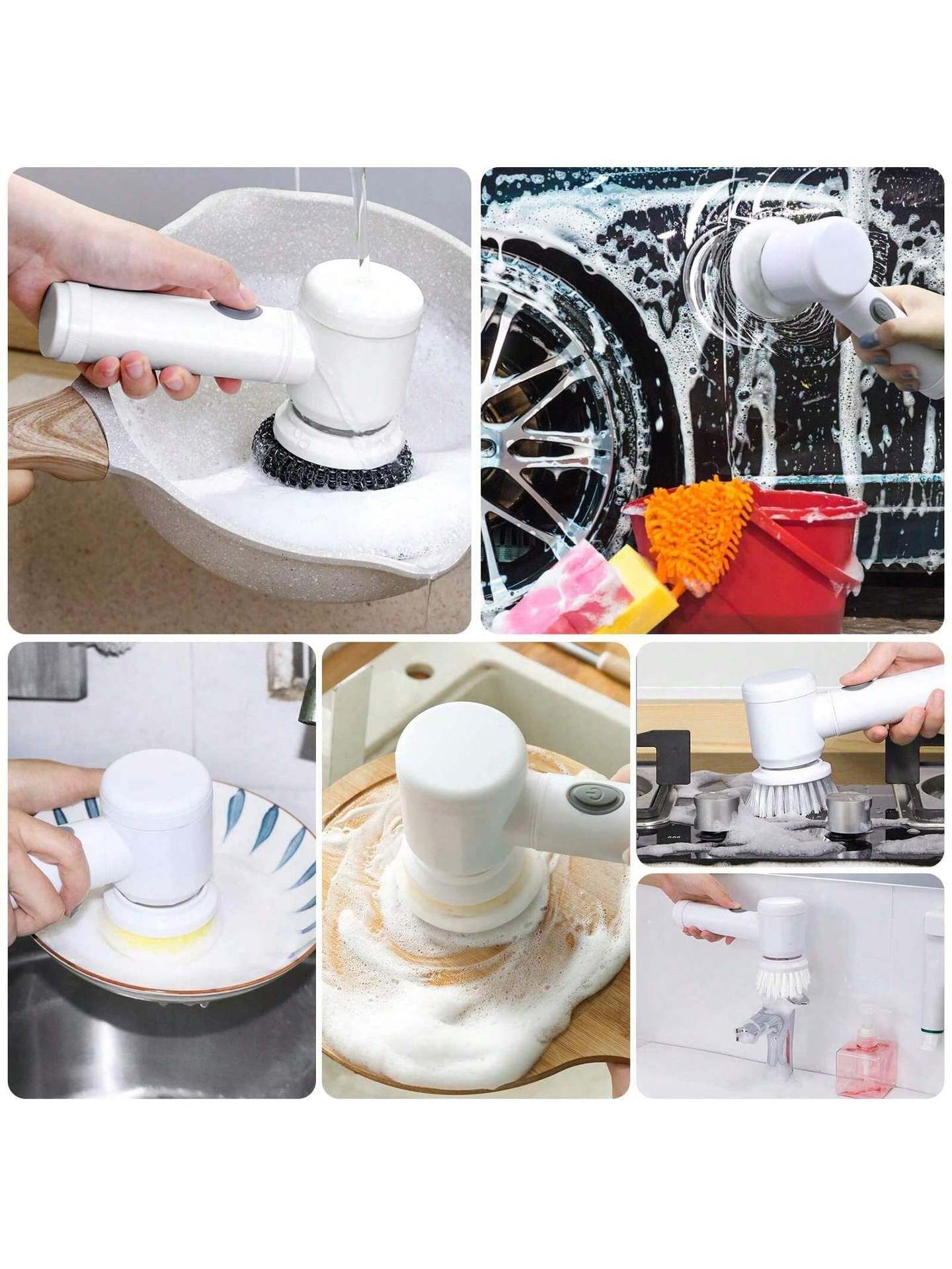 Xiaomi Escova de Limpeza Elétrica Giratória  5 em 1
